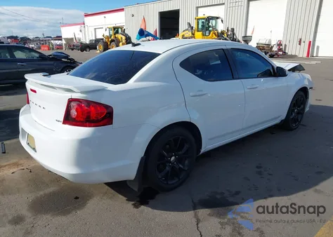 2014 Dodge Avenger Sxt из США, поврежденный, VIN 1C3CDZCG9EN187994